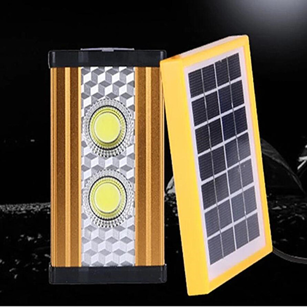 High Power Solar Aluminum Lamp with USB Charging Interface COB Emergency Light Featured Image