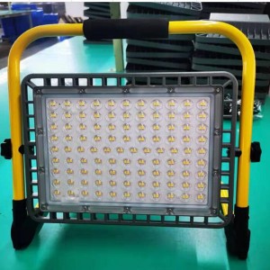 High Lumen Adjustable Charging Road Emergency LED Floodlight IP65