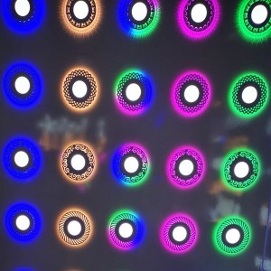 Barvna navzdolna svetilka z drugačnim dizajnom pokrova RGB navzdol svetilka