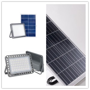 Solarni reflektor od 100 W do 400 W z novo zasnovo za zunanjo razsvetljavo