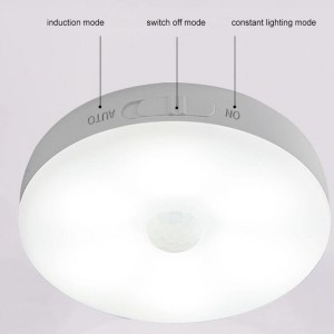 Round Design Night Light with Motion Sensor for Bed Room