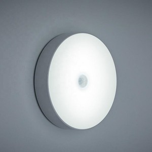 چراغ شب طراحی گرد با سنسور حرکت برای اتاق تخت