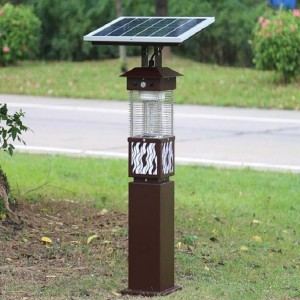 Outdoor Using Solar Rechargeable Mosquito Killer Garden Light