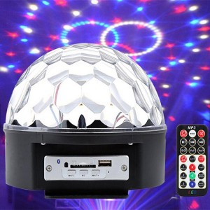 Lampu Disko RGB Saiz Besar Magic Ball Party Light dengan Alat Kawalan Jauh