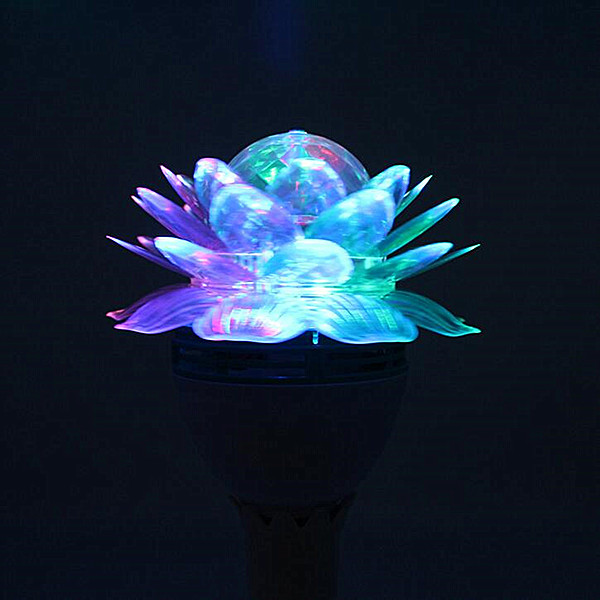 100% Original T140 Bulb Light - E27 or B22 LED Lotus Rotating Lamp Plastic Expand Flower Magic Party Bulb – Aina