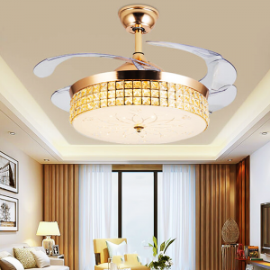 Lampu Kipas Candelier Siling Moden 72W untuk Kegunaan Hotel, Keluarga dan Restoran