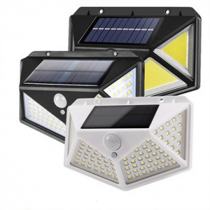Различен дизајн на соларно ѕидно светло со сензор за движење и далечински управувач за двор и градина