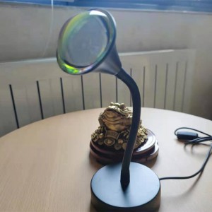 Светодиодна лампа за захранване с променлив ток в модерен стил, LED светлина за залез Подходяща за Tiktok, YouTube или като мини-настолна лампа