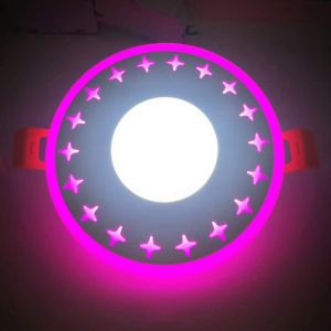 ЛЕД Вдлабна долна светлина со специјален дизајн лице Двобојно плафонско светло за хотел