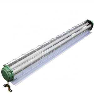Iron Material 2xT8 Explosion Proof LED tube Fixture with Shade for Mining