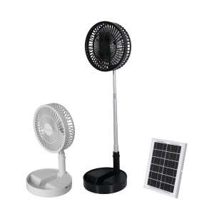 Соларен Преносен вентилатор со соларен панел за кампување или семејна употреба