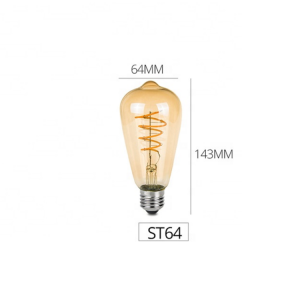 LED Light Filament Bulb nga adunay Input AC220-240V nga adunay base sa E27 B22 ug E14