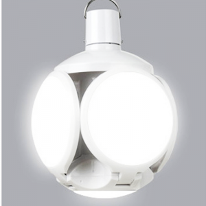 Lâmpada dobrável de emergência 40W com lâmpada recarregável de base E27 ou B22 com gancho