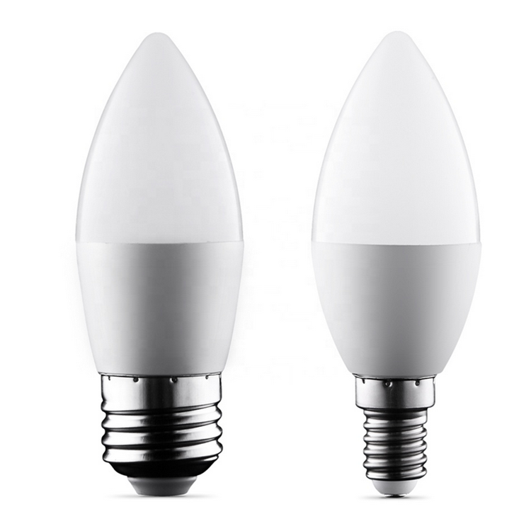 OEM Factory for App Controlled Bulb - Bright Aluminum C37 LED Candle bulb with White housing and Tail – Aina