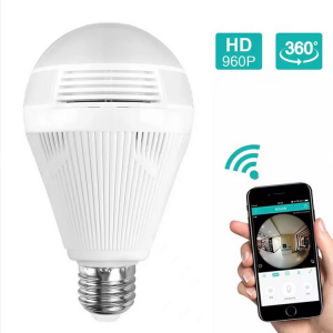 1080P 3MP Camera Light Bulb with E27  base for home Security CCTV bulb for safety 360 degree Viewing