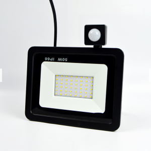 AC напојување LED рефлектор со сензор за движење од 10w до 200w за надворешно осветлување