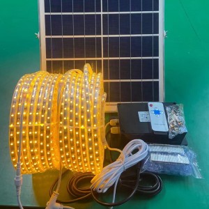 5m nganti 50m Lampu Strip Solar Liburan nggunakake Lampu Strip powered by solar karo cahya anget utawa werna RGB