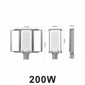 IP65 Outdoor Light Waterproof All in one solar street light 200w to 600w For Road Lighting