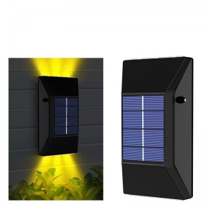 Yellow and white light Hotel LED Waterproof IP65 outdoor Solar Wall Light for Garden or Corridor
