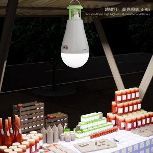 8 Hours Emergency Time 20w LED Rechargeable Emergency Bulb with E27 base for Family and Office