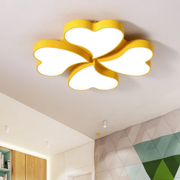 Modern 4-Lucky Leaves Lighting Flush Mount Ceiling Lamp Light Fixture for Home Featured Image