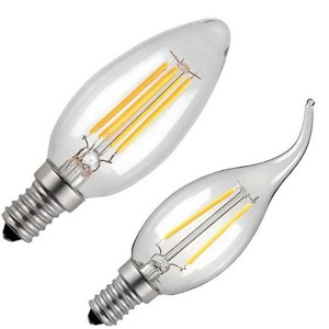 AC power LED Filament Bulb with different design and glass housing