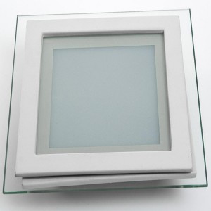 Downlight COB version carrée avec couvercle en verre dépoli