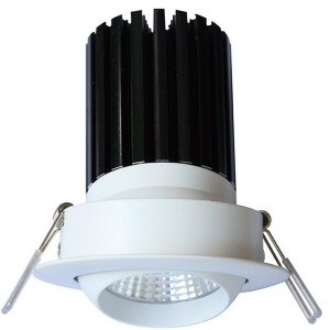 CCT 3000K-4000K-6500K Versi COB Down Light kanggo Proyek Lampu Down Indoor