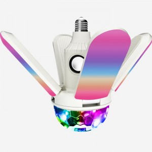 Upat ka Leaf Fan Blade Blue-tooth Speaker Music RGB Color Changing Lamp