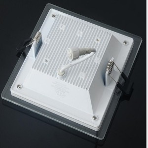Square version COB downlight with frosted glass cover