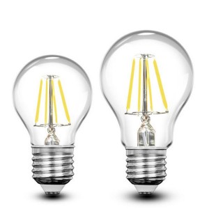 AC power LED glødetrådspære med forskelligt design og glashus
