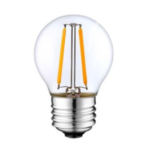 AC power LED žarnica z žarilno nitko z drugačnim dizajnom in steklenim ohišjem