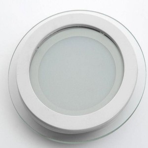 Round version COB downlight na may frosted glass cover