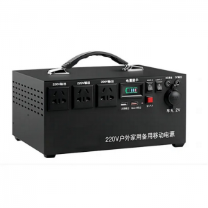 300w Modified Sine Wave Portable Power Station Solar Generator for Emergency Backup Power and Family Use