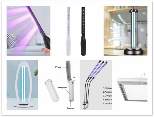 2020 NYTT Ultrafiolett innendørs sterilisering 2W-36W sterilisator bakteriedrepende lys Desinfeksjon UV-lampe