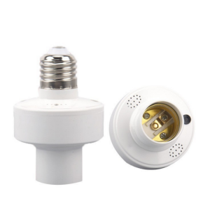 التحكم الصوتي E27 LED حامل المصباح الكهربائي المسمار العالمي التبديل لمبة التحكم المنزلية