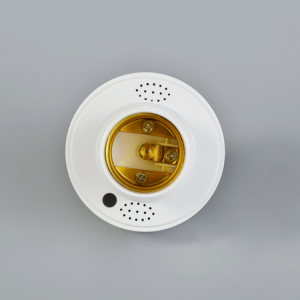 ხმის კონტროლი E27 LED ნათურის დამჭერი ხრახნიანი უნივერსალური გადამრთველი მართვის ნათურის ბაზა საყოფაცხოვრებო