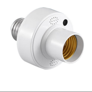 Control de voz E27 Portabombillas LED Tornillo Universal Interruptor Base de bombilla de control doméstico